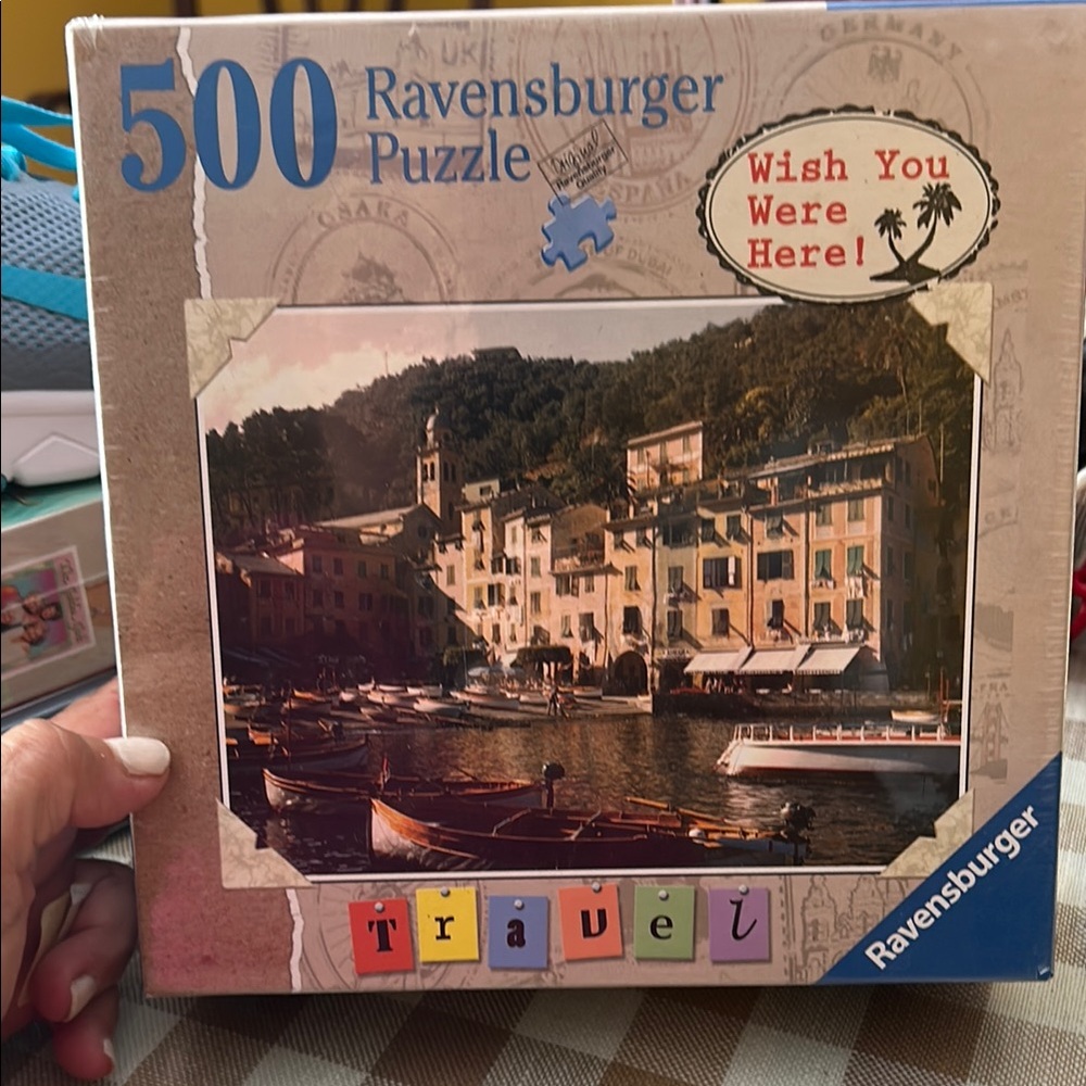 NWT Ravensburger Puzzle with Blue and White Design NWT puzzle of Portofino Italy